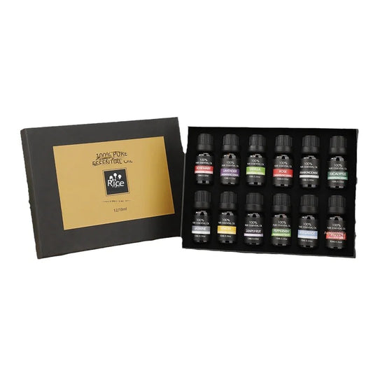 6 and 12-Piece Aromatherapy Essential Oil Set
