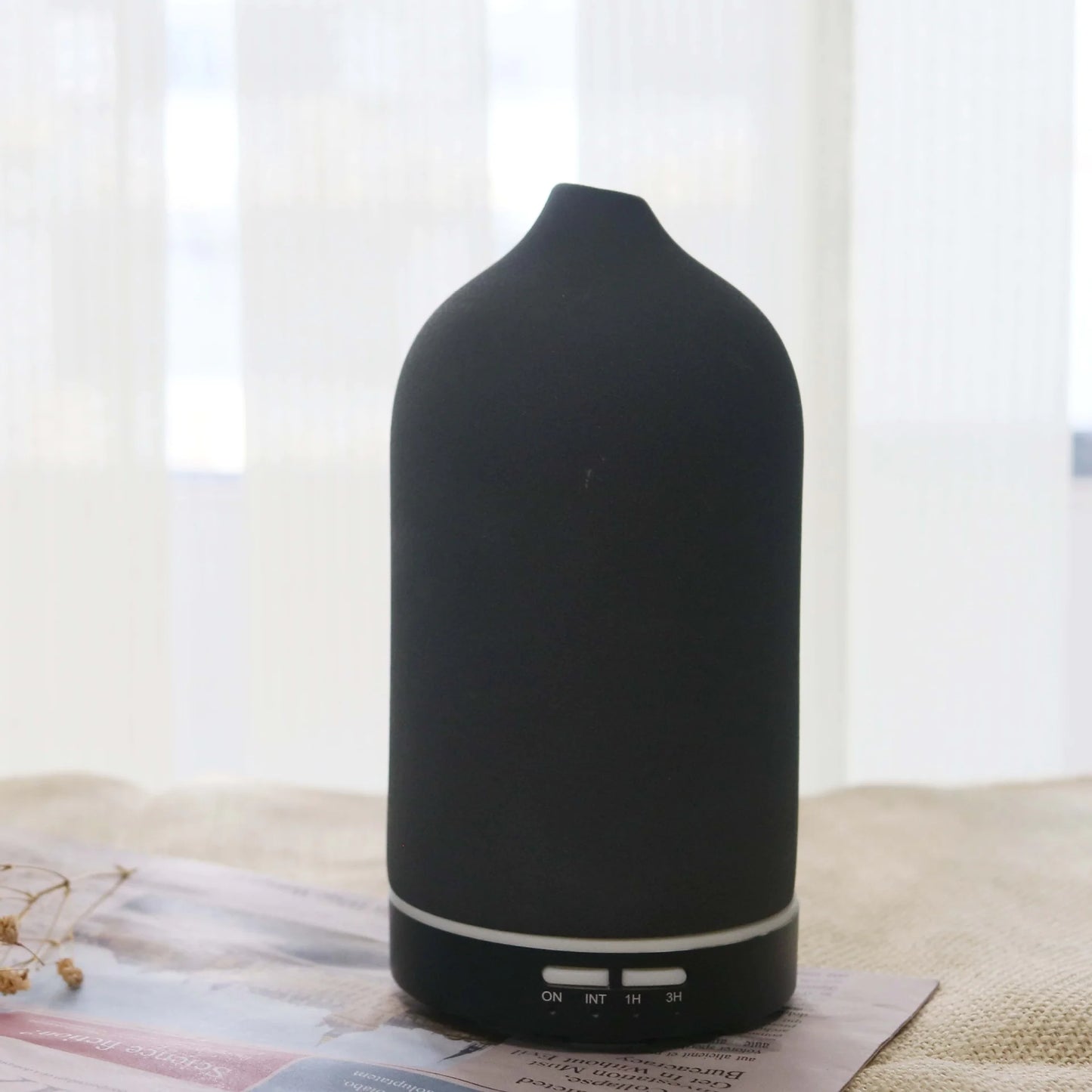 Essential Oil Diffuser – AromaGlow Frosted Ceramic for Home Wellness