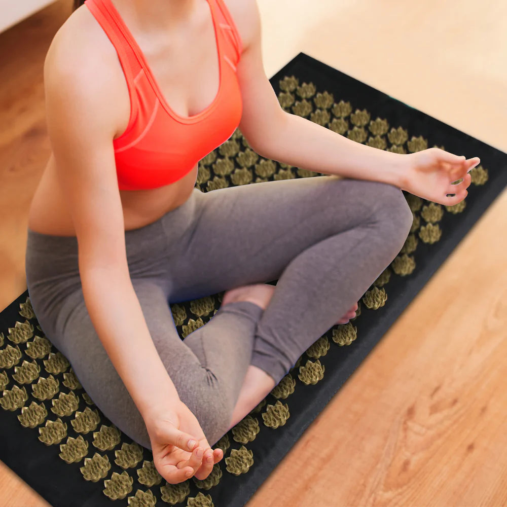 Acupressure Massage Mat and Pillow Set - Pain Relief and Relaxation